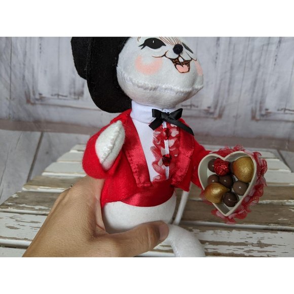 Annalee 2008 Valentine’s Day Sweetheart Boy Mouse - Picture 5 of 7